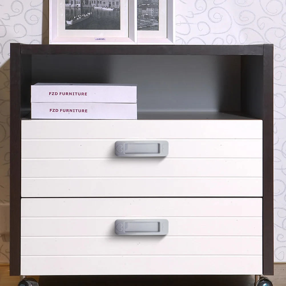 

6pcs Adhesive Non-Punching Handles Self-Stick Cabinet Knobs Modern Kitchen Door Pulls Moisture-Proof Heat Resistant Easy Install