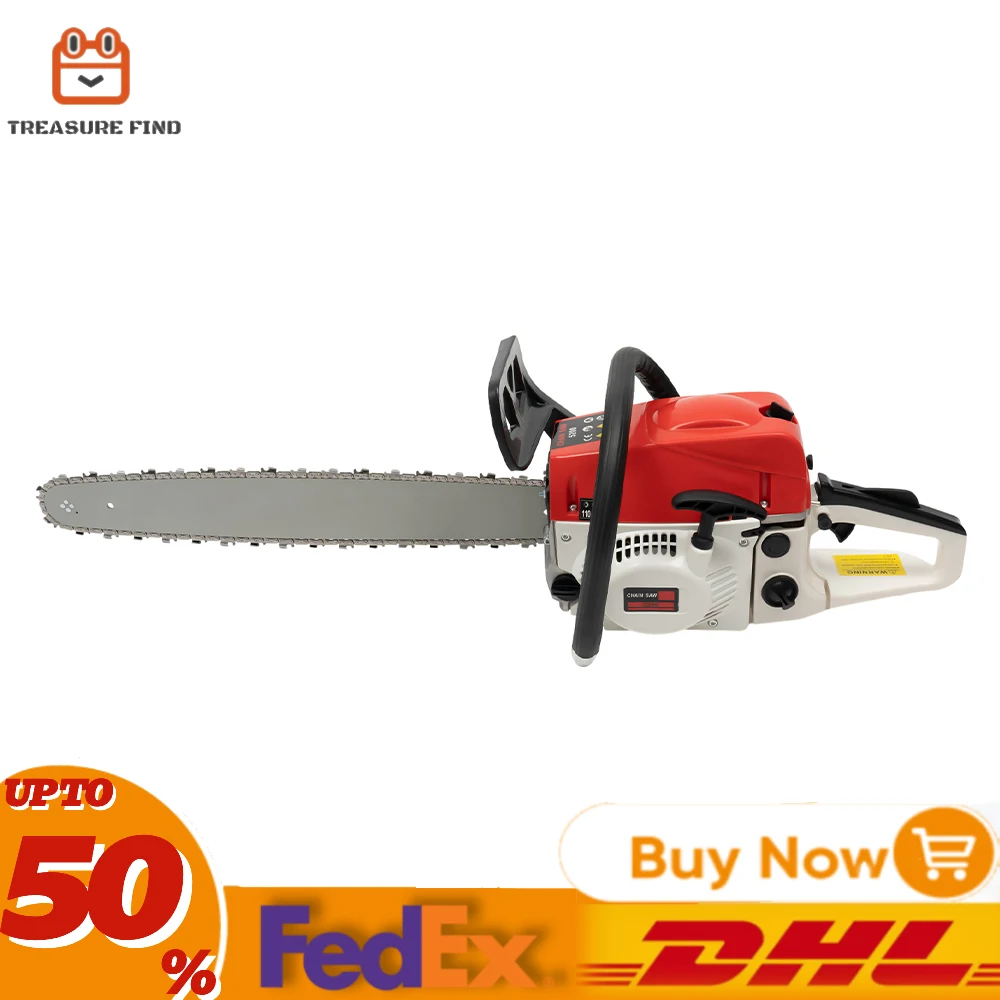 

Petrol Chainsaw 20/22 inch 52cc Professional Power Chain Saws Gas Chainsaw For Forest Cutting Wood Trees Garden Farm Use