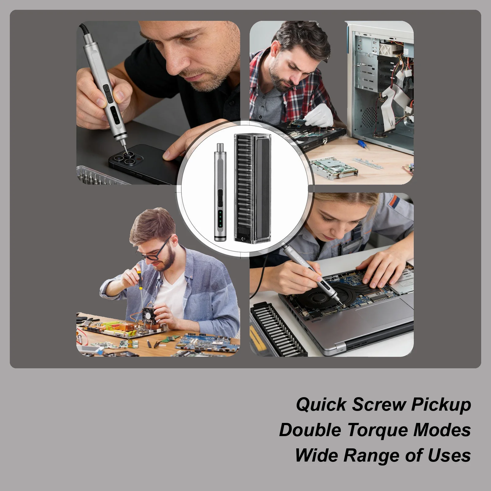 

Electric Screwdriver Set Rechargeable Magnetic Torque With 36 Precision Bits Electric Precision Screwdriver Set For Construction