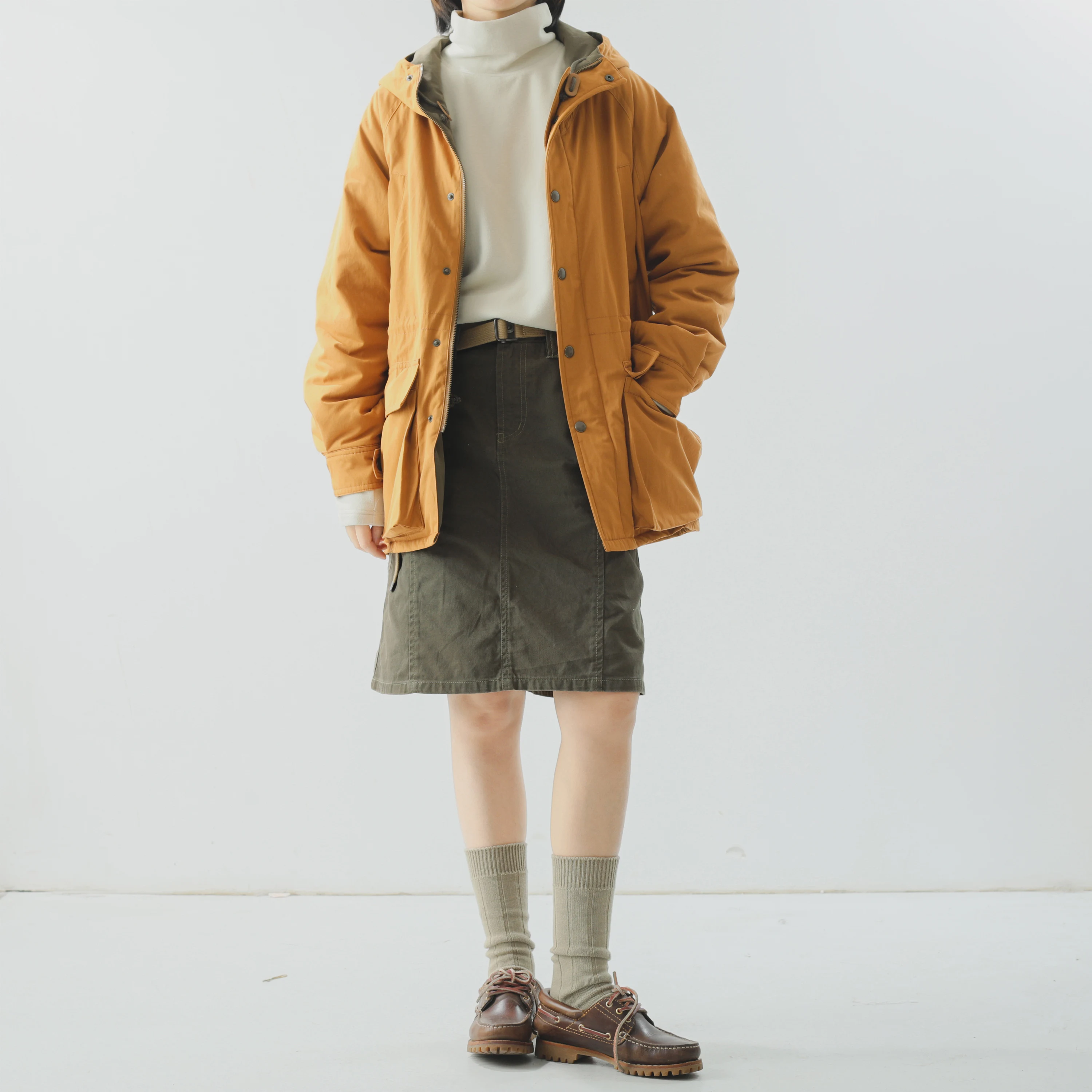 

Оранжевая хлопковая фланелевая куртка в американском стиле ретро для девочек с хлопковым сэндвичем, новое зимнее хлопковое рабочее пальто, свободное пальто на молнии...