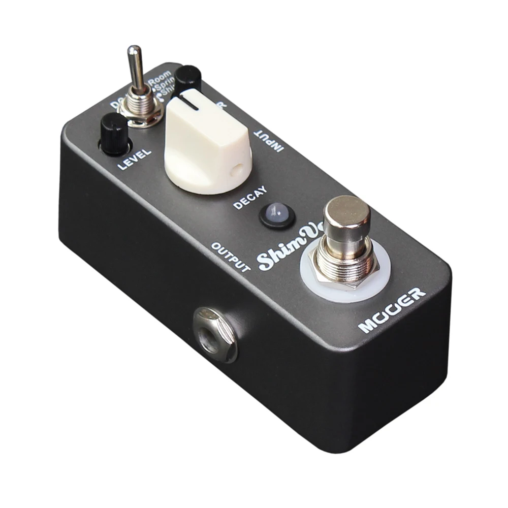 MOOER ShimVerb Guitar Effect Pedal Digital Reverb 3 Reverb Modes Room Spring Shimmer True Bypass Guitar Effect Parts Accessories