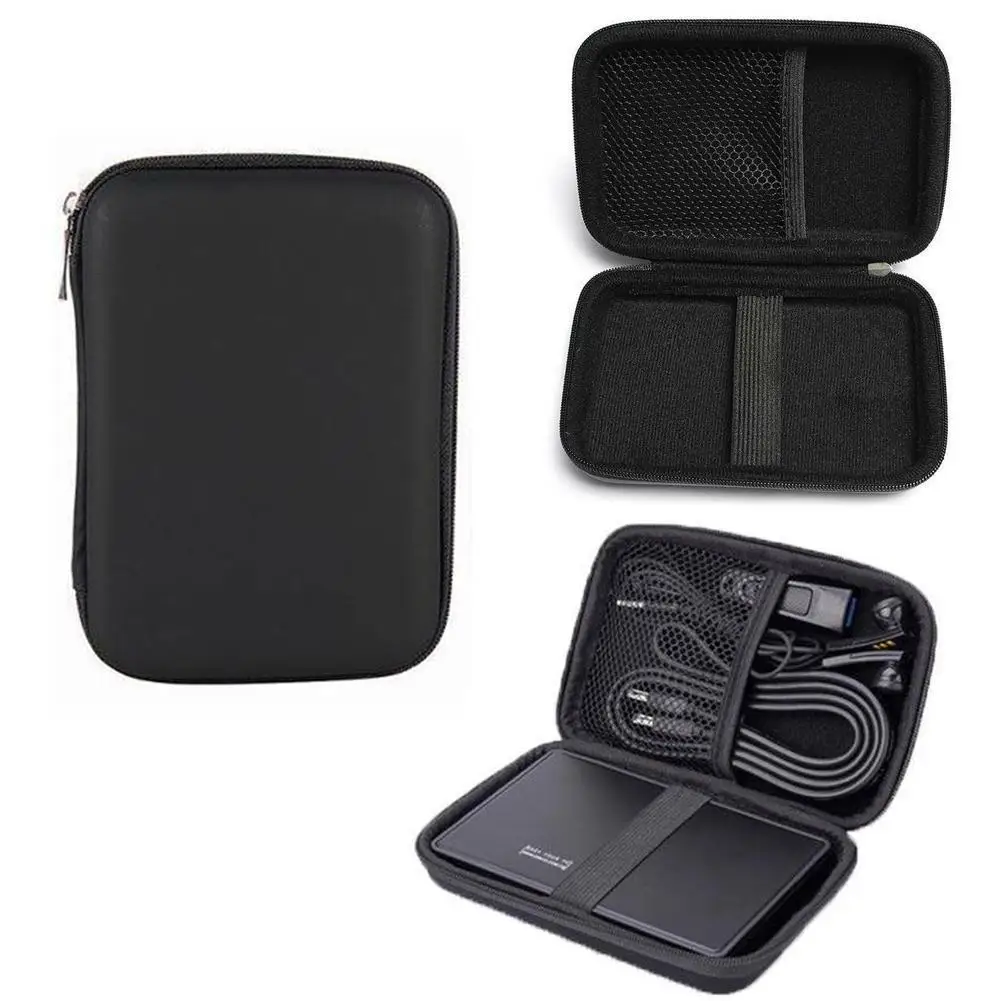 2.5" Bag External USB Hard Drive Disk Carry Mini Usb Cable Case Cover Pouch Earphone Bag For PC Laptop Hard Disk Case