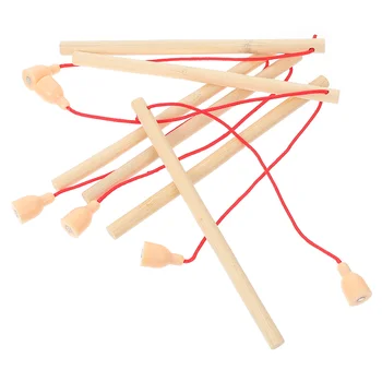 6/12 adet ahşap manyetik olta oyuncaklar alıcı oyunu mıknatıs olta kamışı çocuklar için erken eğitici oyuncaklar