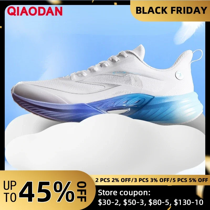 

QIAODAN Team 2.0 Men 2025 Autumn New Running Shoes Hard-Wearing Anti-Slippery Shock-absorbing Rebound Sneakers XM25240226