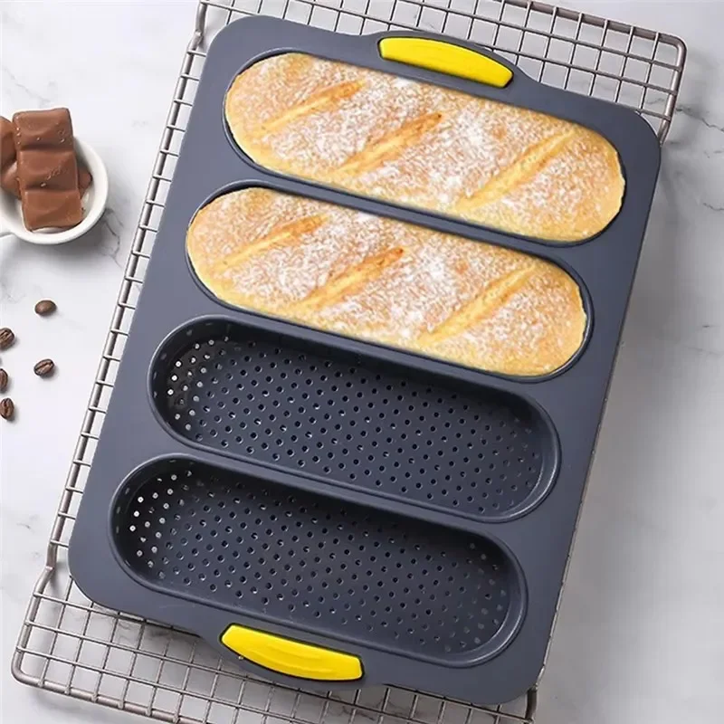 Large Silicone Baking Mold Restaurant Bread Food Mould Grade Baguette Bake Tray Non-stick Oven Tool kitchen Bakeware Accessories