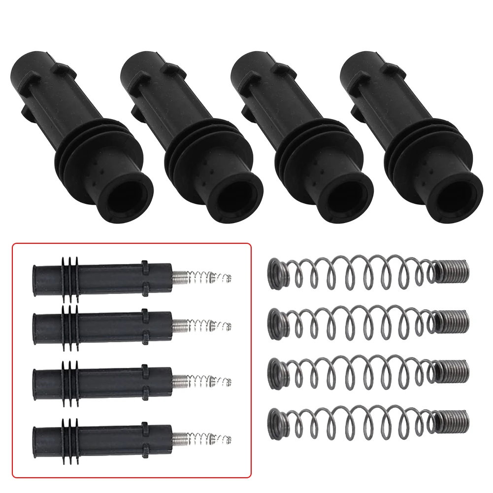 Ignition Coil Pack Spring Repair Kit 95514599 Ignition Coil Rubber Sleeve Repair Kit Ignition Coil Set for Opel Vauxhall Corsa