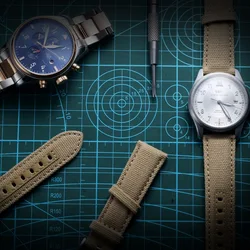 Hemsut Canvas Watch Bands Quick Release Premium Material Nylon Watch Straps Steel Buckle 18mm 20mm 22mm 24mm