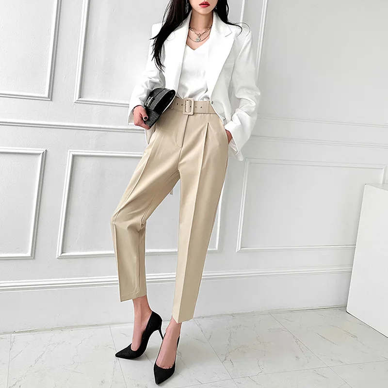 

Wide-Leg Pants Women's High Waist Slimming Loose Straight Mopping Pants High-Grade Drape Casual Suit Pants