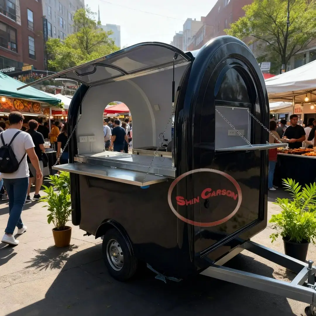 

Custom Street Food Vending Trailer Equipment Commercial Crepe Taco Coffee Truck Snack Trailer