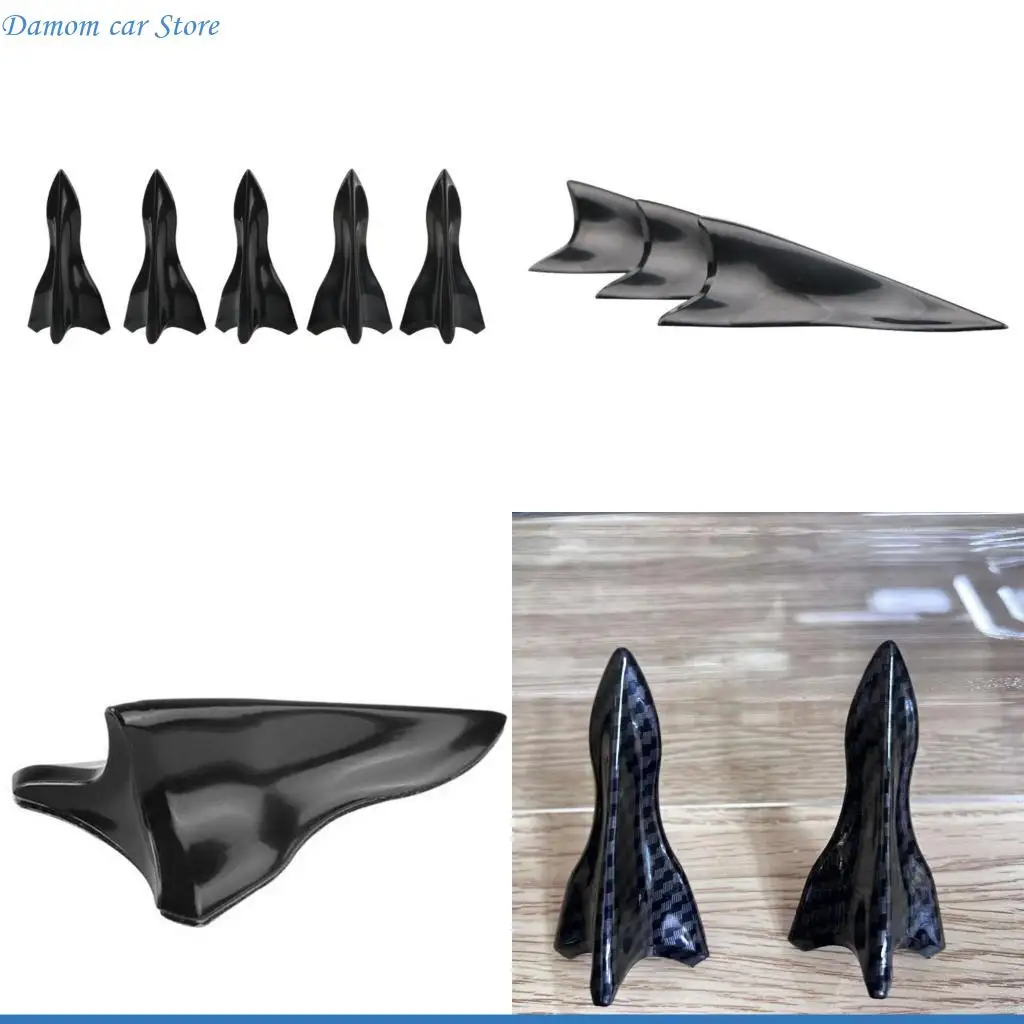 

A2UC 10pcs Universal Car Roof Shark Fin Spoiler Vortexs Generator set Simple Installs