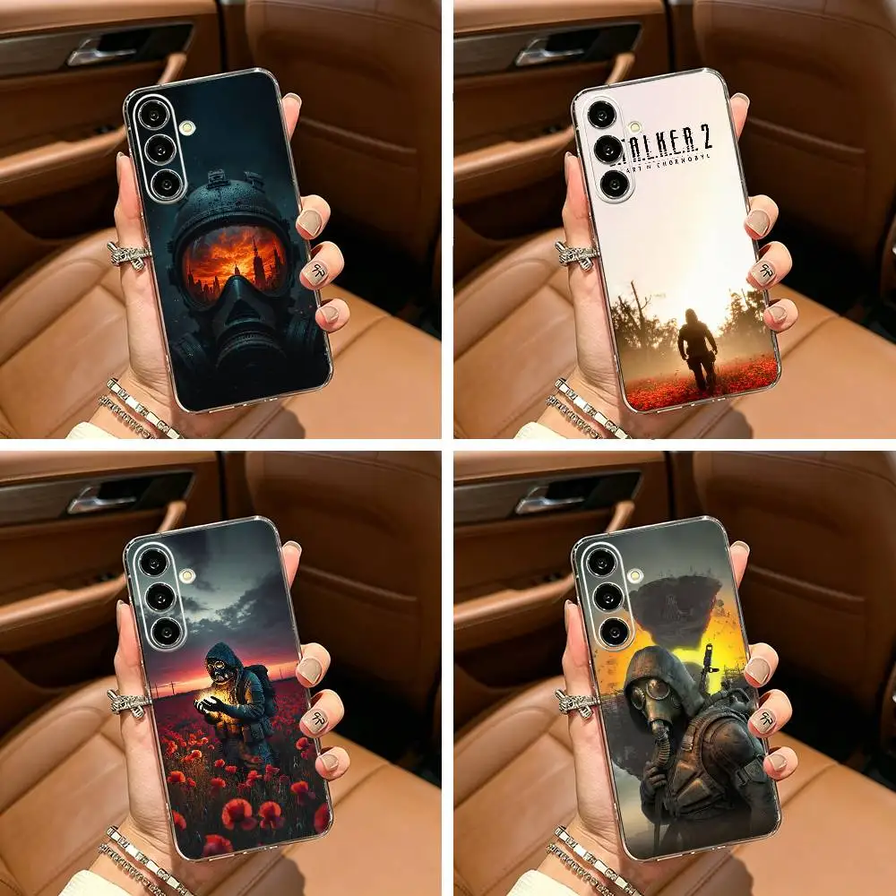 S-STALKER 2 Heart of C-Chornobyl Clear Soft Silicone Phone Case for Samsung Galaxy A71, A70, A52, A51, A40, A30