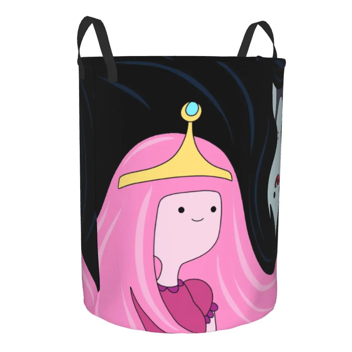 Princess Bubblegum And Marceline Laundry Hamper Large Storage Basket Cartoon Adventures Time Kids Nursery Toy Organizer