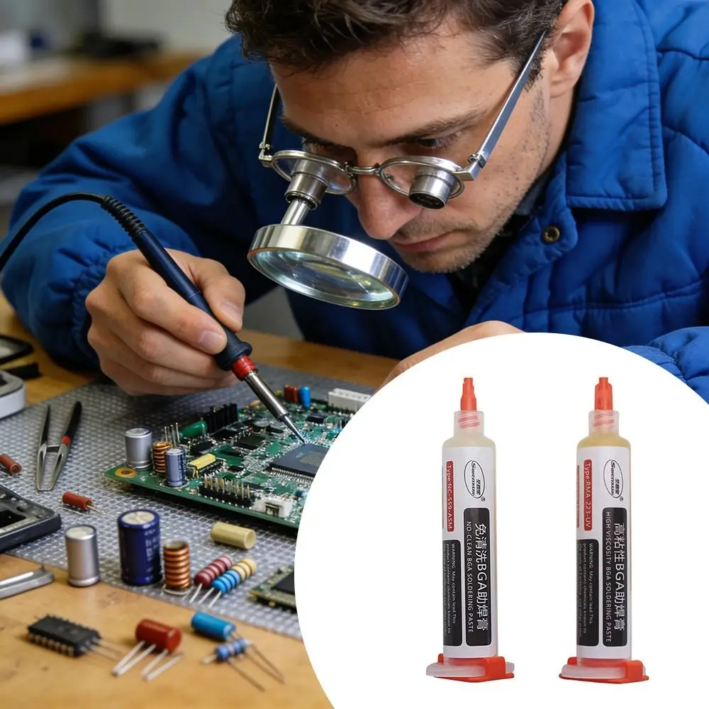 Advanced Formula 10cc Capacity Welding Flux No-Clean Type Oil Based Soldering Flux BGA Flux Electronic Maintenance
