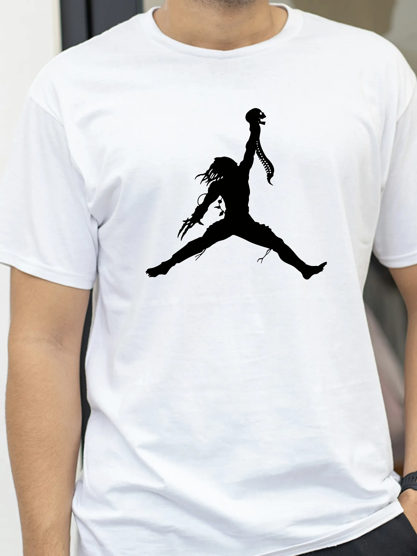 

Predator Funny Artwork T-Shirt summer Soft and Loose Round Neck Top for Men women Cool Short Sleeve Tees