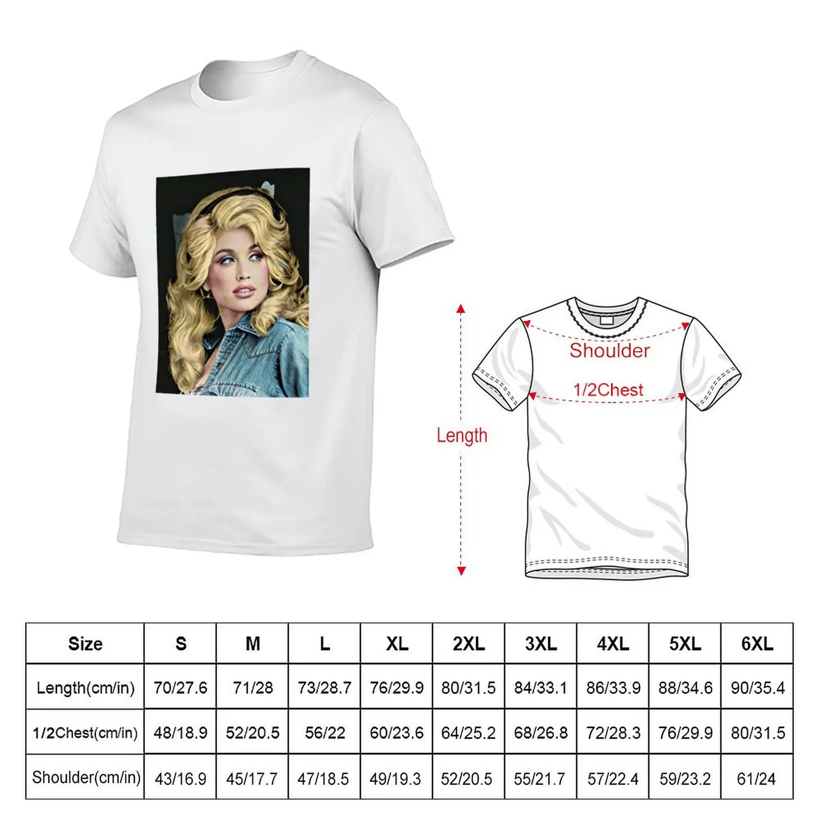 vintage dolly gift parton for lovers T-Shirt man t shirt heavy cotton man graphic t shirt T-Shirt