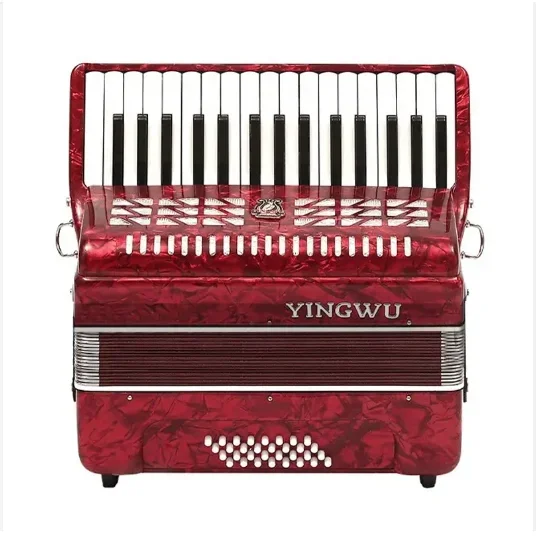 

Musical Instrument Accordion 120 Bass 3 Chorus Keyboard Parrot Yingwu Piano Keyboard With Straps