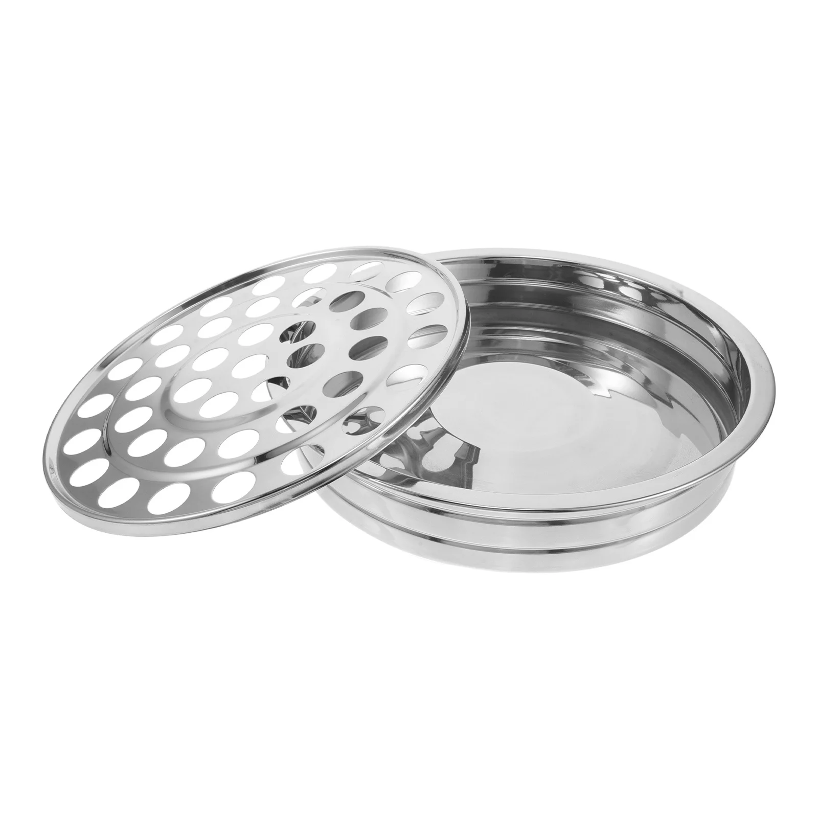 

40 Hole Stainless Steel Communion Tray Stackable Design For Church Holy Communion Bread Serving Round Serving Platter Church