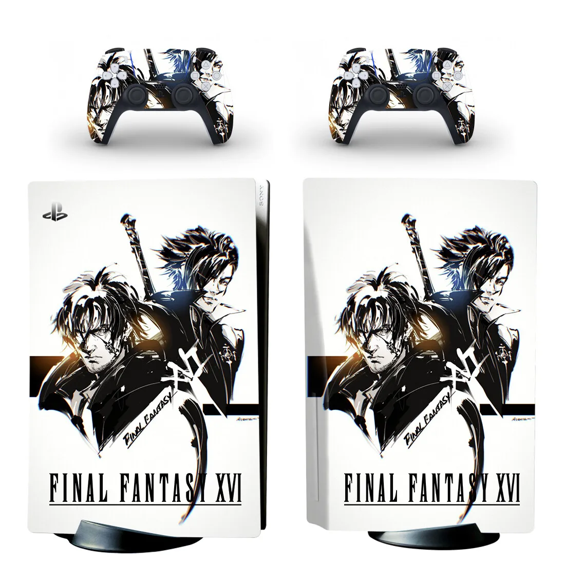 Final Fantasy 16 PS5 Disc Skin Sticker Decal Cover for Console & Controllers PS5 Disk Skin Sticker Vinyl