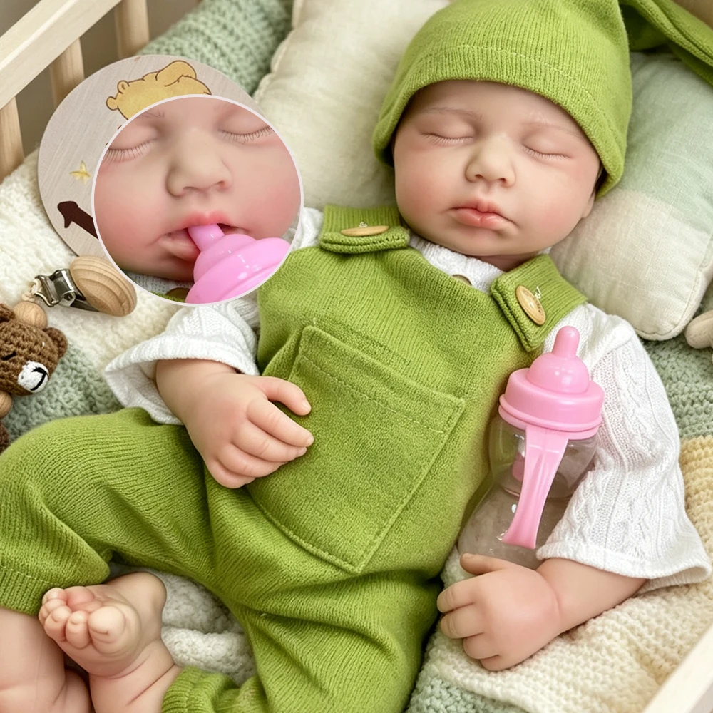 Realistic Full Body Silicone Reborn Doll 20inch Handmade Soft Collectible Washable Doll Anatomically Correct Christmas Gift