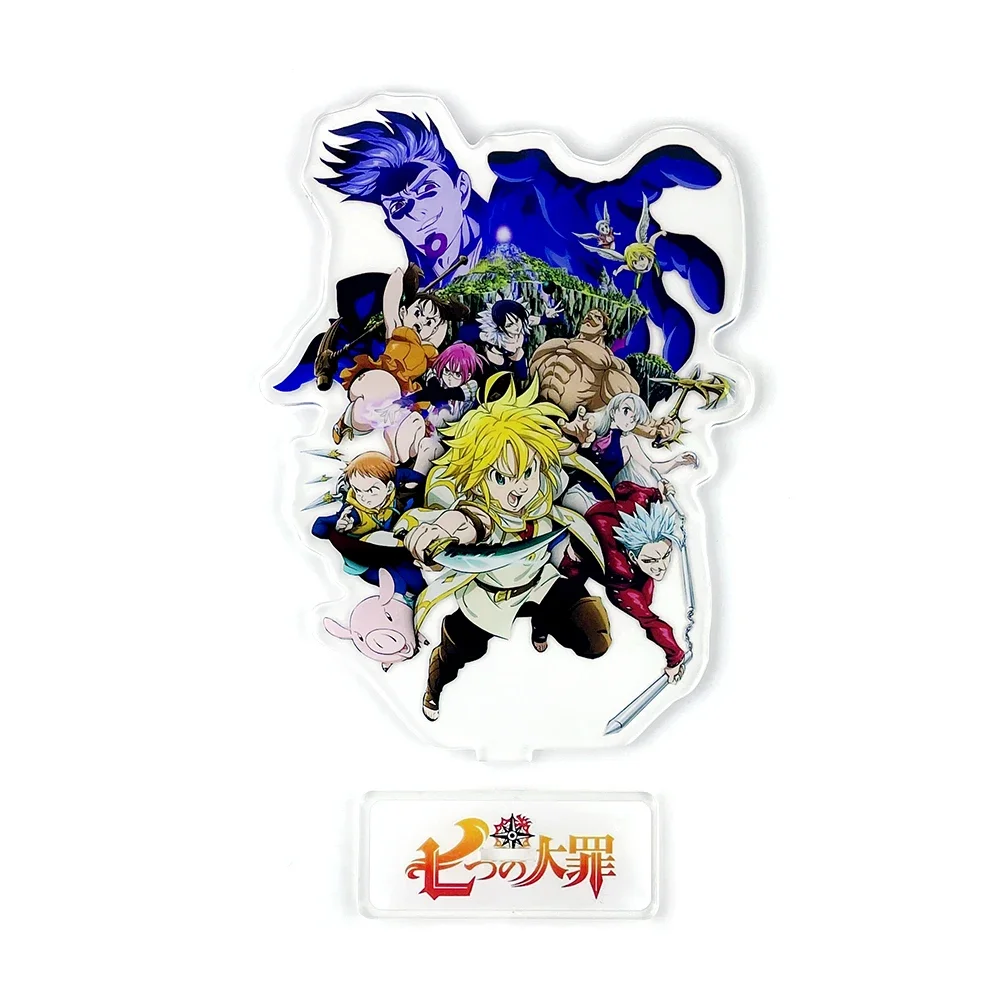 The Seven Deadly Sins B style Meliodas Liones Hawk Ban Diane King acrylic stand figure model plate holder cake topper game - view 3