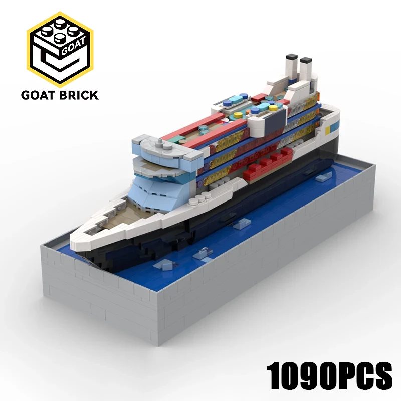 

Boat of Hope New Moc Building Blocks Utopia Cruise Ship Technology Module Brick Model Gift Christmas Toy DIY Set Assembly！