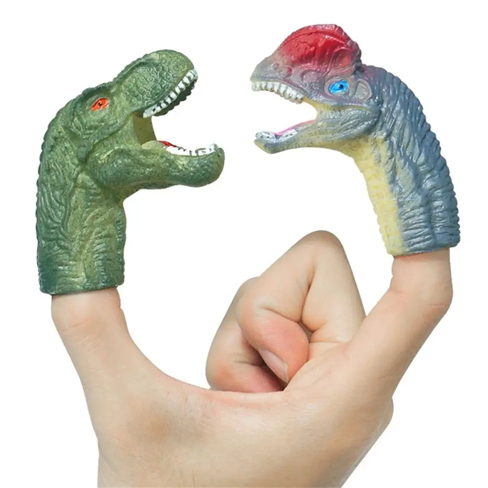 Role Playing Toy Tell Story Prop Educational Hand Puppets Dragon Fingers Toys Finger Doll Dinosaur Finger Puppets