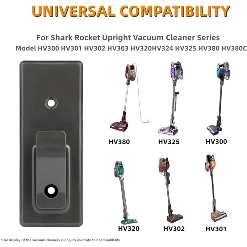 Wall Mount Holder For Shark Rocket HV300 HV320 Upright Vacuum, Replace Parts 390FFJH380 / 416FFJV300 With Screwdriver