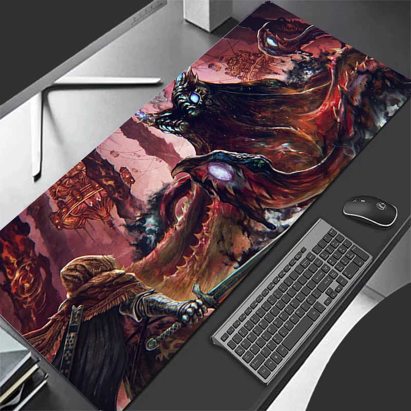 Mousepad Computer Gaming Accessories HD Keyboard Pad Office PC Rubber Mouse Pad Decoracion Desk Monster Hunter Wilds Mouse Mat
