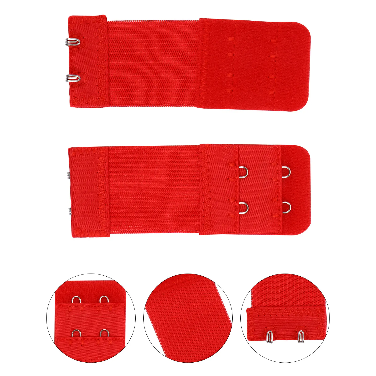 

20Pcs Polyester Bra Extenders Adjustable Elastic Bands Women Soft Flexible Comfortable Hooks Rows Bras Accessories