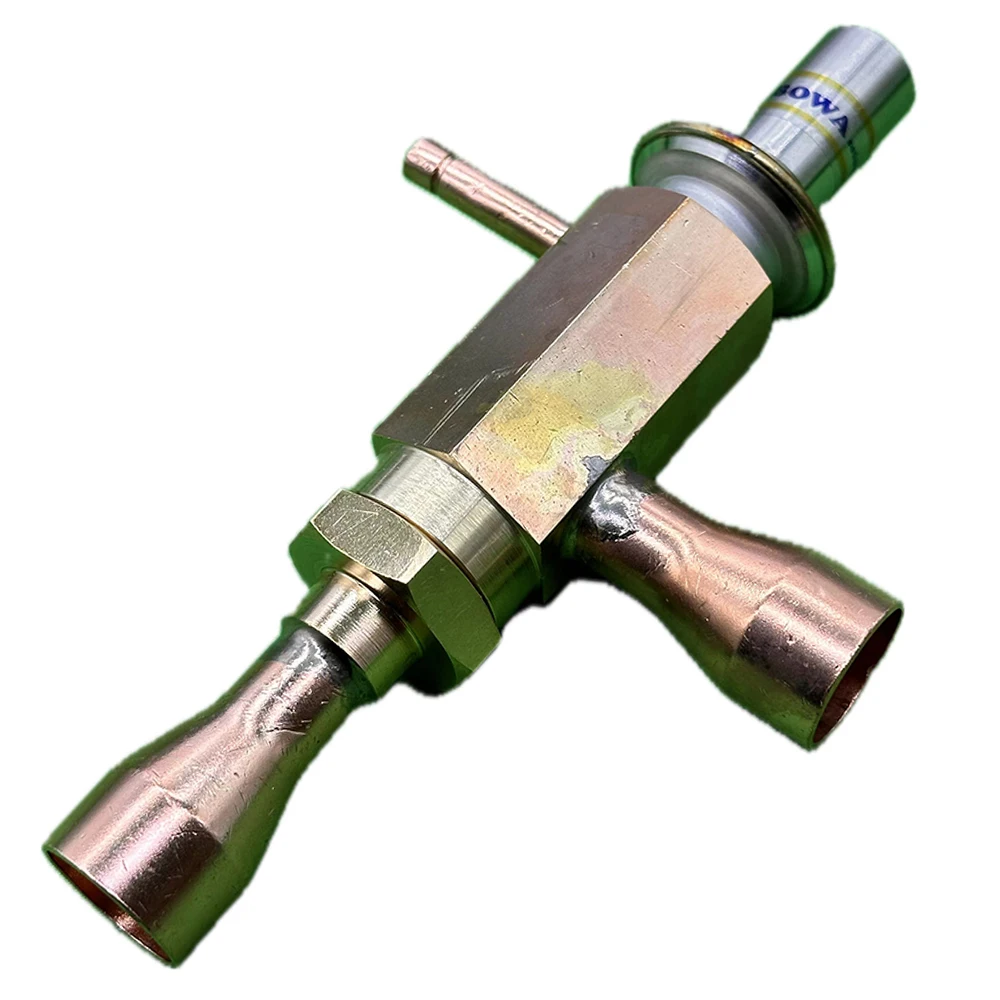 0~12 bar adjustable hot gas bypass valve with 22mm ODF is used to achieve constant evaporating and condensing pressure in HVAC/R