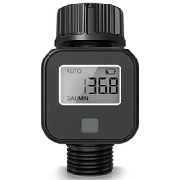 Digital Water Flow Meter High Accuracy IP5X Measure Water Consumption and Flow Rate for Outdoor Garden Watering Irrigation Hose