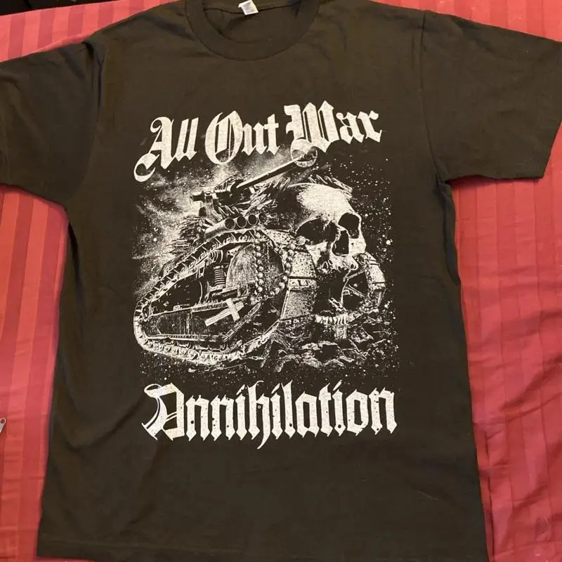 

All Out War Band Shirt Annihilation New Size Medium