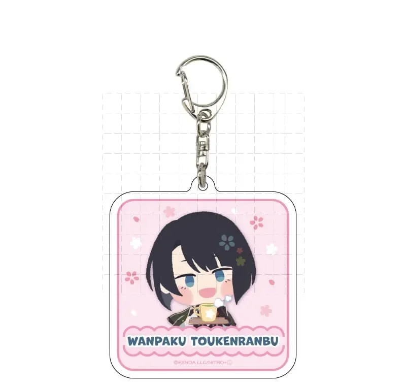 

Game Touken Ranbu Online Keychain Doll Anime Buzengo Kuwanago Konnosuke Kotegirigou Acrylic Keyring Pendant for Gift