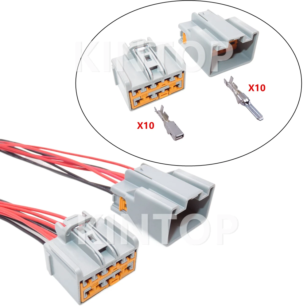 

1 Set 10 Pins auto Electrical Plug Car Starter Plastic Housing Unsealed Socket With Terminal 7282-6457-40 7283-6457-40