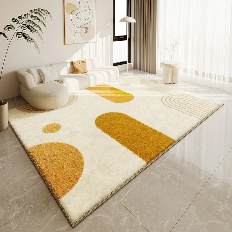 

VIKAMA Plush Short-Haired Thick Floor Mat Bedroom Sofa Blanket Imitation Cashmere Wash-Free Wipeable Home Decoration Blanket
