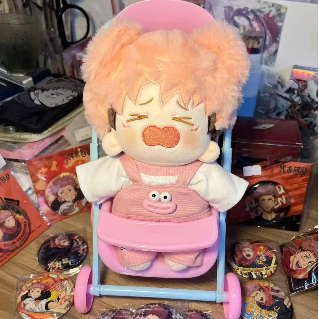 

20-сантиметровая плюшевая кукла Итадори Юдзи из аниме «Магическая битва» (Jujutsu Kaisen), мягкая игрушка-фигурка для коллекционирования, подарок для фанатов, с возможностью переодевания