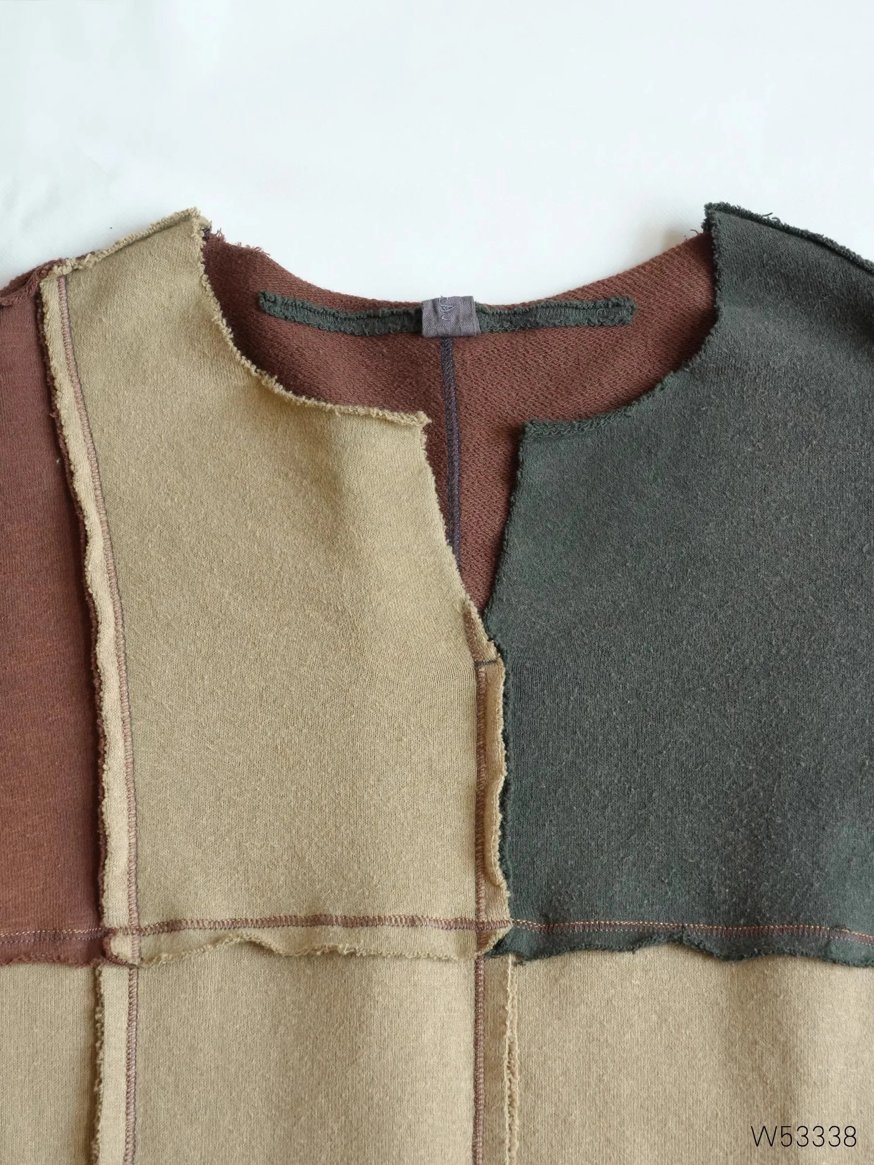 

Long Sve Sweatirt Hoodie Color Blo Side Slit Cotton Blend Casual Comfortable Women's Spring Autumn Faion Streetwear