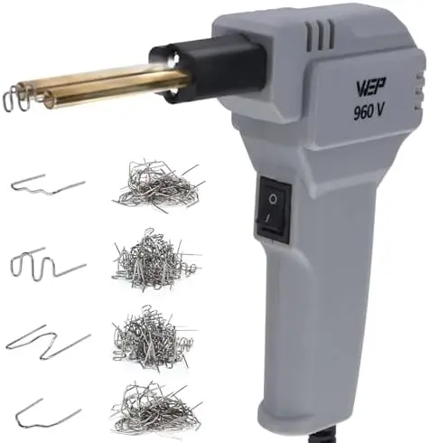 

Набор для сварки пластика WEP 960-V Grey 110V с LED-подсветкой, 200 скобами и плоскогубцами