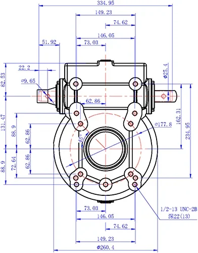 WGB-NYTM Worm Gear Reducer, Wheel Gearbox For Irrigation System
