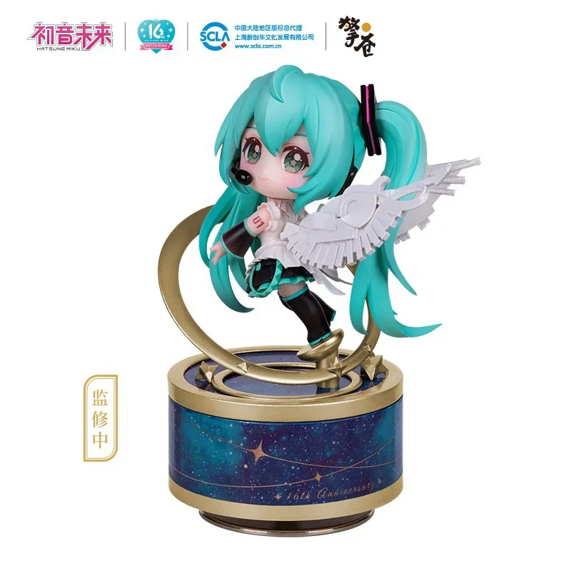 

Оригинальная фигурка героя мультфильма Qingcang Hatsune Miku 16-я годовщина Vocaloid 10 см из ПВХ аниме коллекционные модели игрушки для мальчиков в подарок