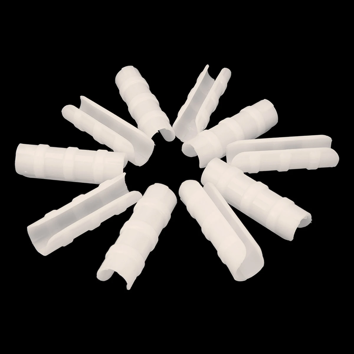 

10 Pcs ABS PC High Strength Garden Greenhouse Accessories 24 26mm Pipe White Elastic Buckle Anti Aging Corrosion