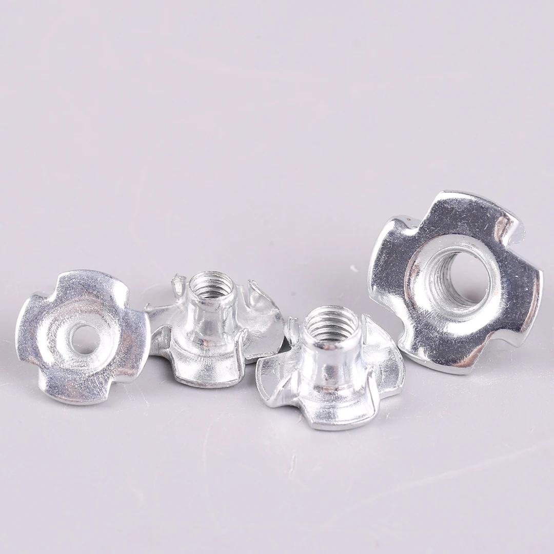 10pcs M2 M3 M4 M5 M6 Reverse Claw Nut Non-slip 4 Paw Metal Threaded Nut DIY Accessories for RC Boat/Car/Aircraft Model Parts