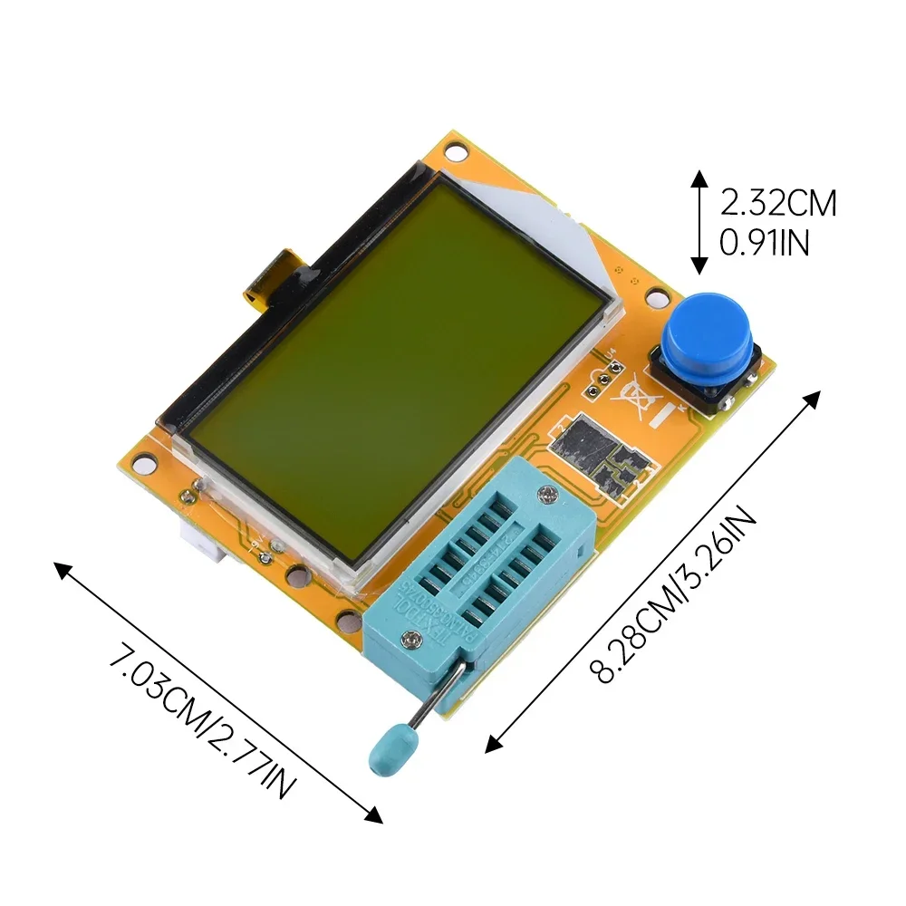 LCR-TC1 LCR-T7 Transistor Tester Multimeter LCD Diode Triode Capacitor Resistor Test Meter MOSFET NPN PNP Triac MOS/PNP/NPN
