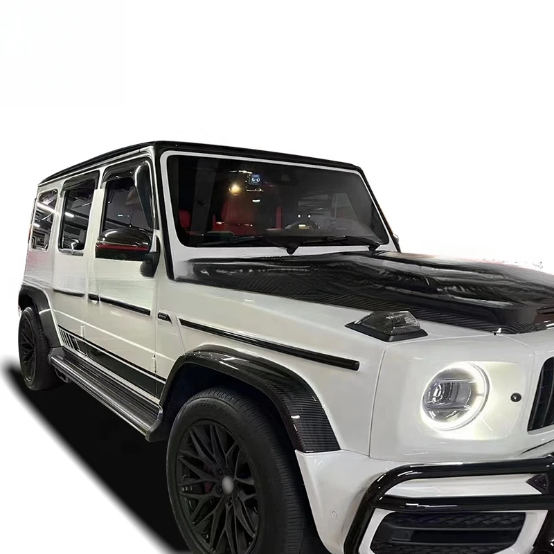 Upgraded Dry Carbon Wheel Eyebrows Fit W463A W464 Dry Carbon Flares Car Exterior Modification Accessories view 6