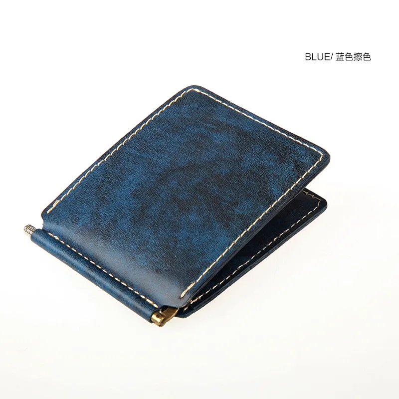 Men's retro fashion wallet short money clip