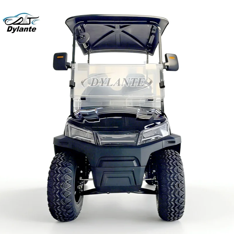 

Golf Cart Factory Direct Sales 4 Wheel Drive 4000w Motor Golf Cart With Golf Bag Holder Buggy Car