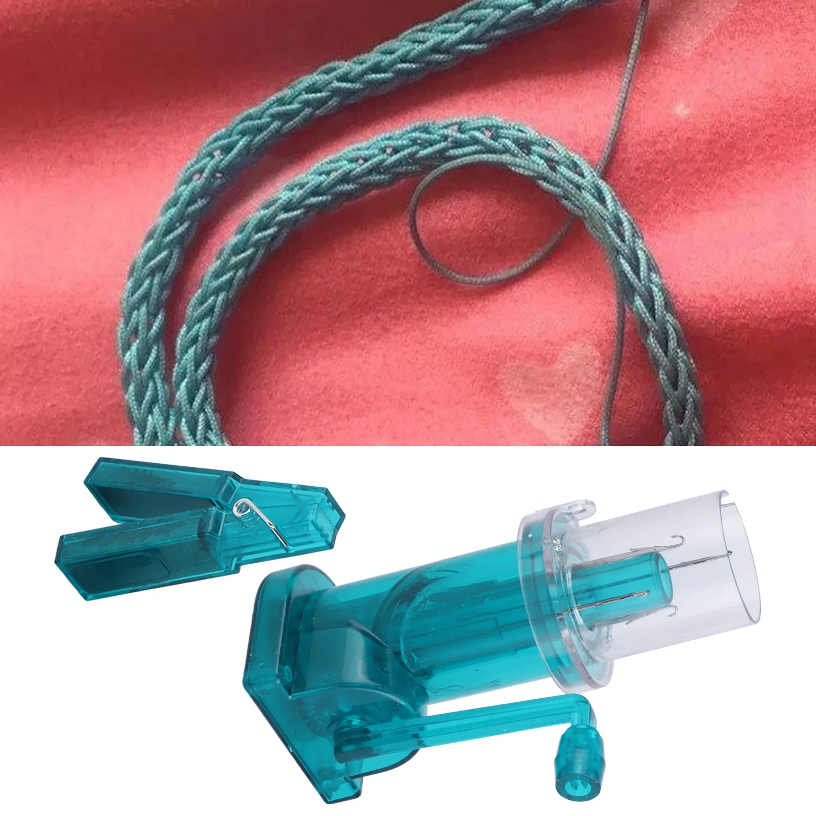 DIY Hand Operated Knitting Machine Spool Knitter Sweater Bracelet Weave Sewing Tool Hand Operated Knitting Machine Knitting Tool