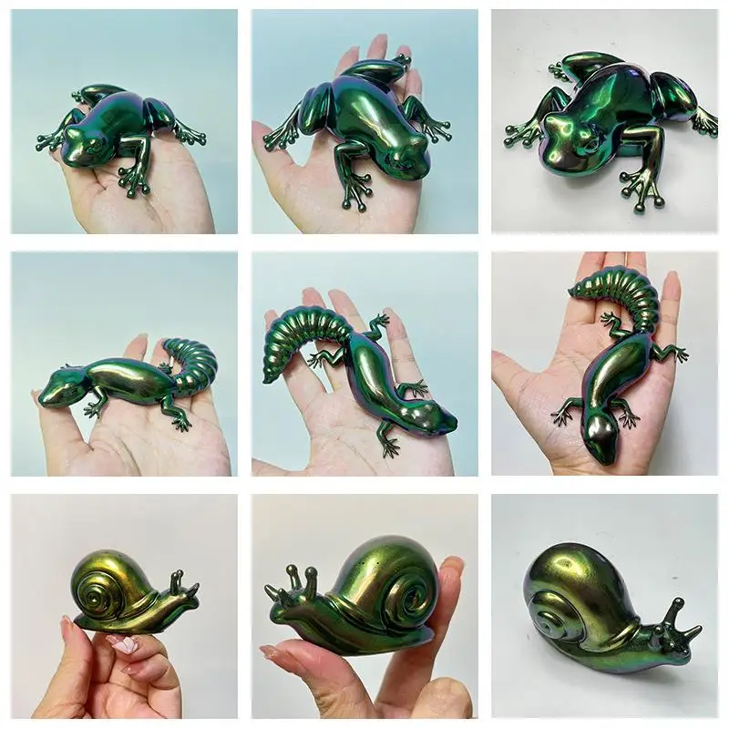 Animals Silicone Mold DIY Epoxy Resin Gecko Lizards Snail Reptiles Epoxy Resin Crafts Jewelry Making Silicone Mold Home Decor