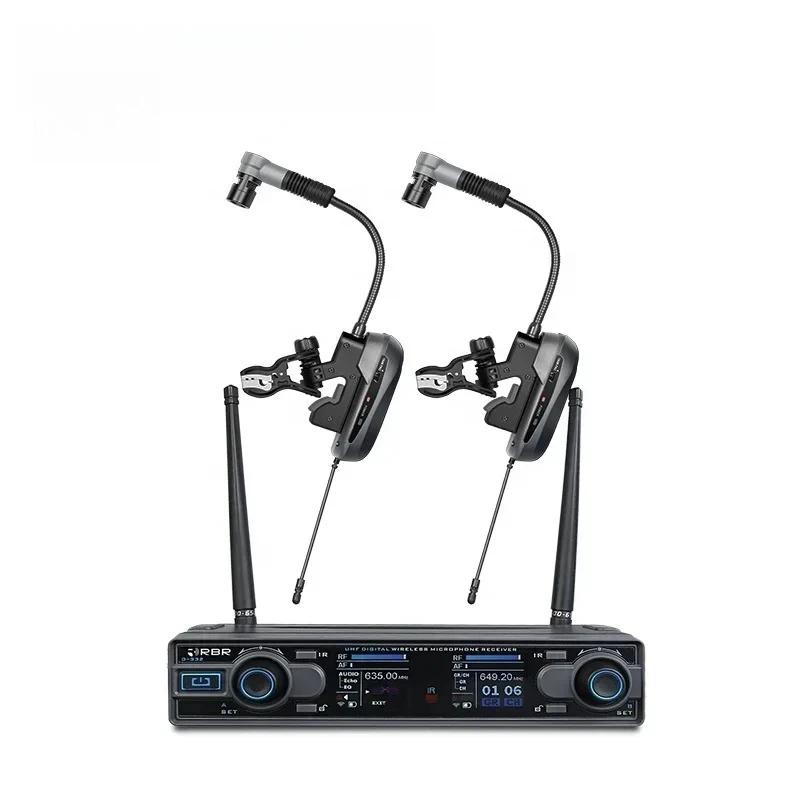 2025 gran oferta RBR d332 micrófono inalámbrico de saxofón digital con función de eco