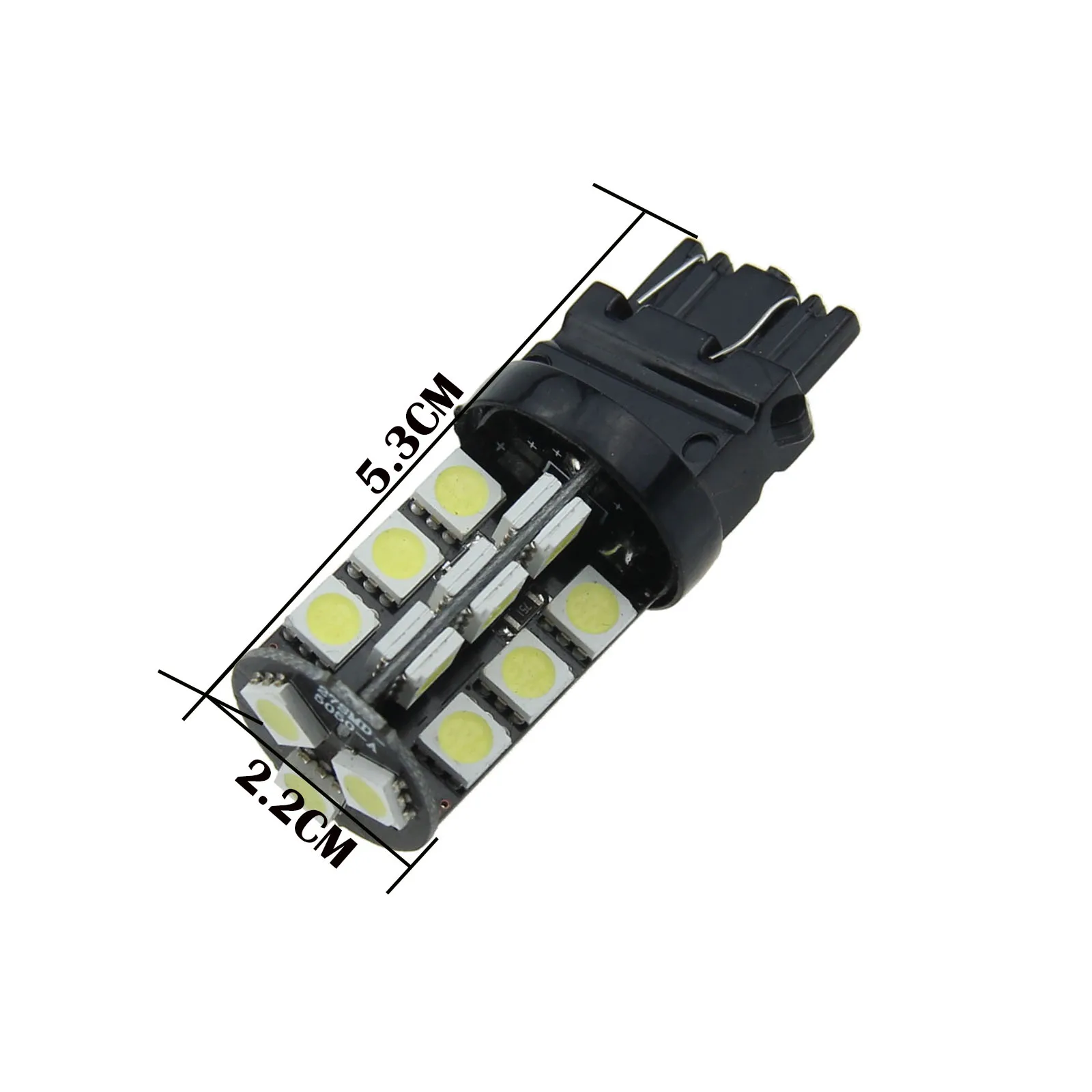 1x White Car 3157 Brake Light Parking Blub 27 Emitters 5050 SMD LED 3155 WU2.5x16q F014-W